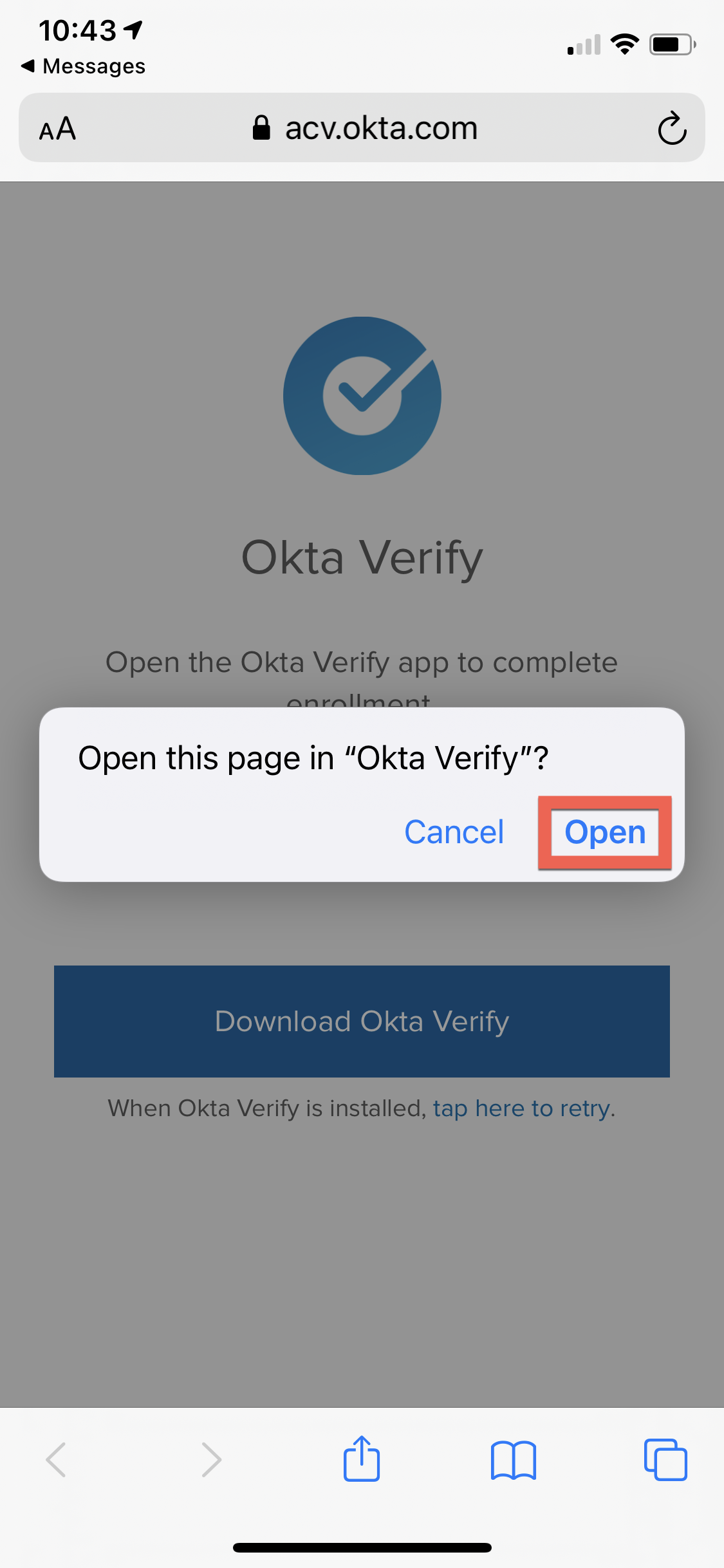 Okta Verify Setup on iPhone/Android – ACV Auctions